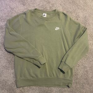 Nike Men's Olive Crewneck Sweater
